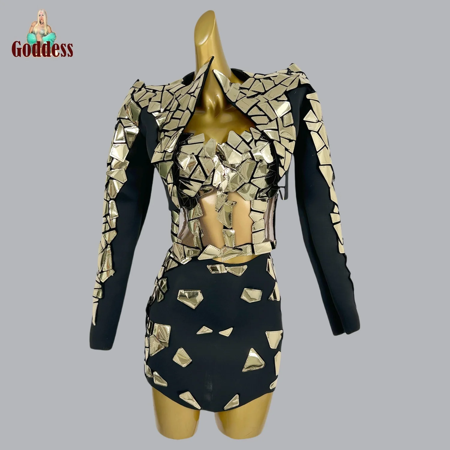 

Birthday Party Suit Stage Performance Dress Up Crop Tops Mini Skirt with Jacket 3Pieces Bodycon Photograph Wear Dance Troupe Set