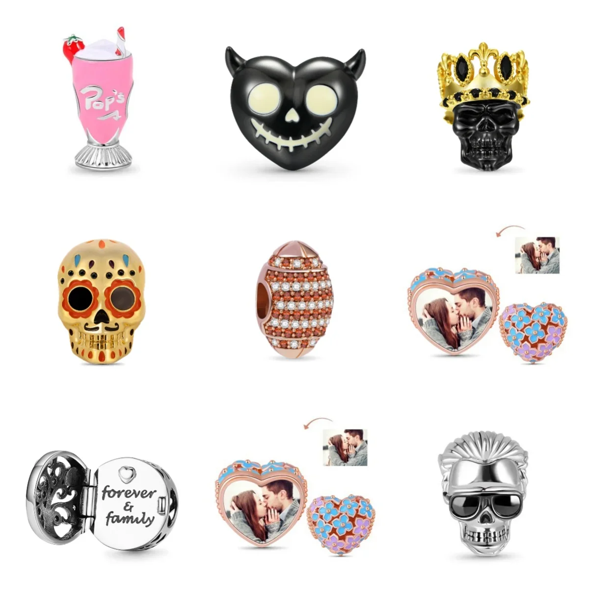 2024 New Pendant Accessories Family Tree Scattered Beads Fashion Personality Birthday Gift Valentine's Day