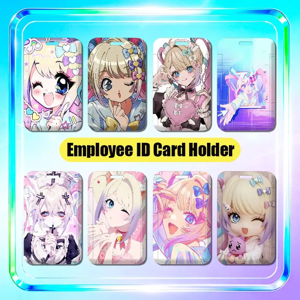 For Needy Streamer Overload KAngel Employee ID Card Holder Office Badge Student Bank Work Credit Holders Hard Case Shell