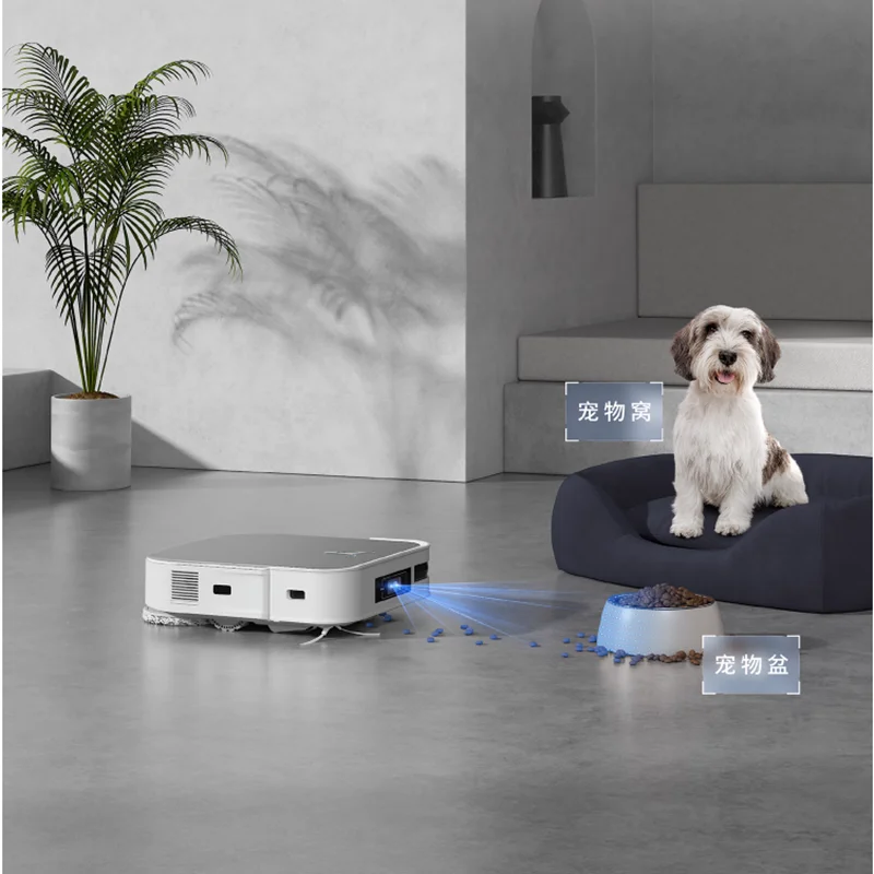 Ecovacs-Ecovacs مكنسة كهربائية ، آلة متكاملة ، الصرف التلقائي للتنظيف المنزلي ، التطهير وجمع الغبار ، RobotX2 برو ، جديد