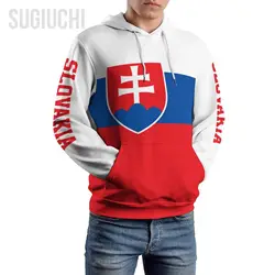 Unisex 3D Hoodie Slovakia Flag Men Women Polyester Harajuku Sweatshirt Pullover Hoodies Casual Cool