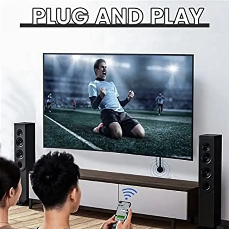 abgq-ワイヤレス-hdmi-対応ディスプレイ-ドングル-アダプター、アプリ不要、ラップトップ、pc、スマートフォンから-hdtv-プロジェクターへのビデオ-オーディオ転送