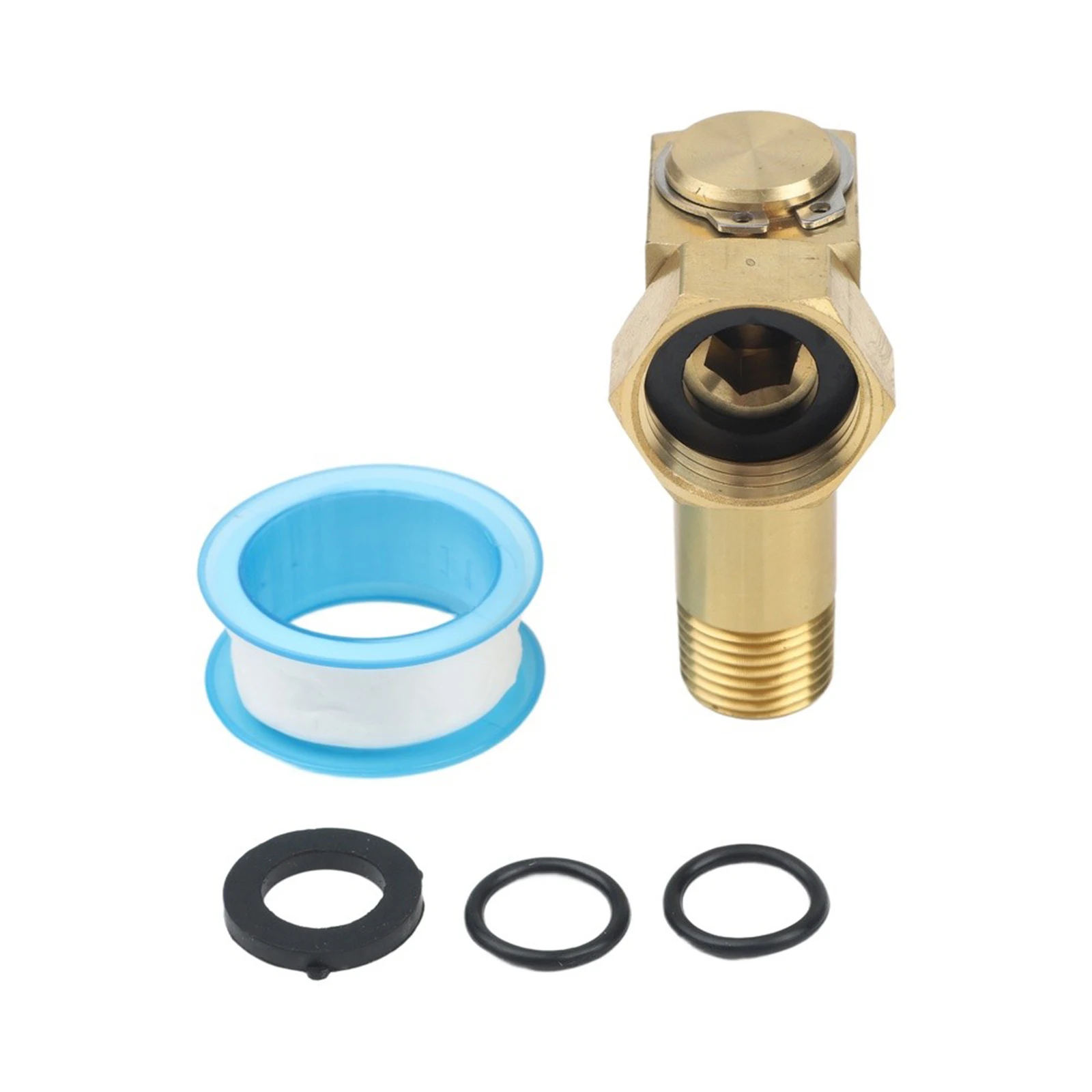 Brass Swivel Elbow Adapter 3/4 inch for ght to 1/2 inch NPT for Garden Hose Reel with Comprehensive Installation Kit