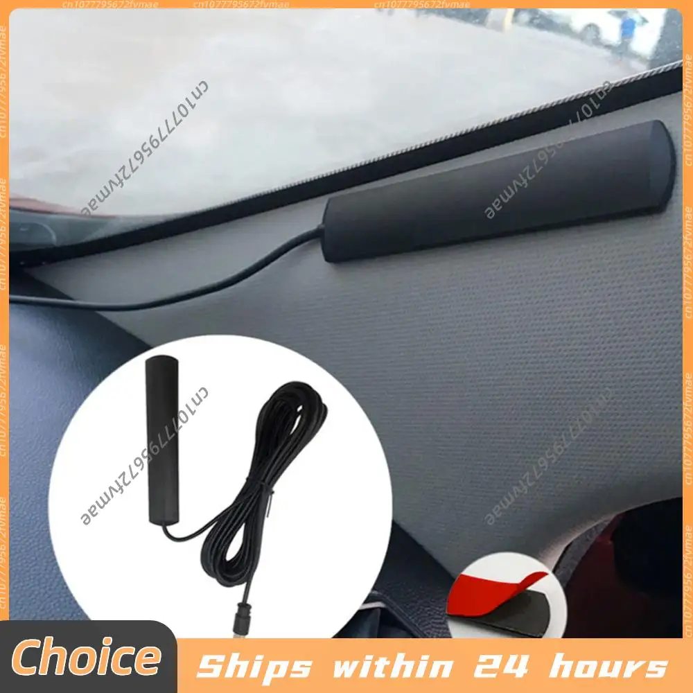 DC 5-12V Electronic Stereo Radio AM/FM Aerial 3 Meter Car Radio Patch Aerial Booster Stability Signal FM Amp for Truck Boat Auto