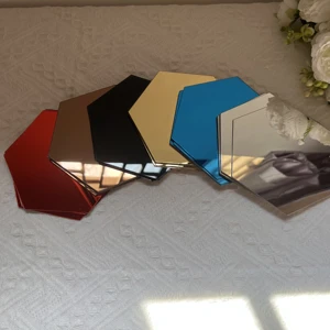 3D Mirror Wall Sticker for home decoration, hexagonal decal, self-adhesive decoration stickers, DIY art, 126mm large, 6 pcs, 12pcs 8 Main Sales Mirror Big - №5