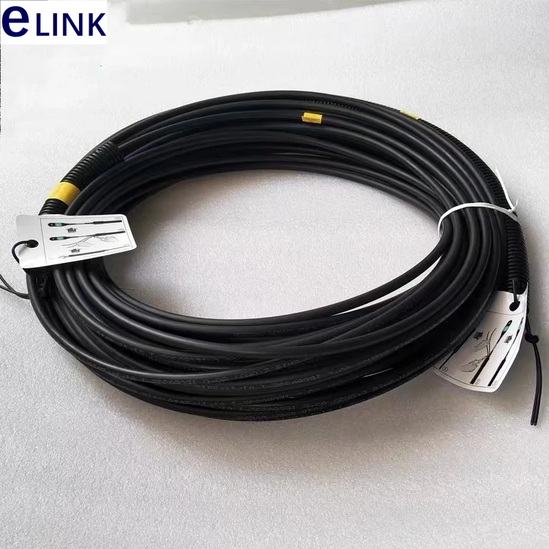 Уличный патчкорд 30 м MPO-MPO, 8 ядер, OM3, 50 м, 60 м, 70 м, 10 гигабитных многомодовых полевых оптических кабелей, перемычка 8C, водонепроницаемая базовая станция