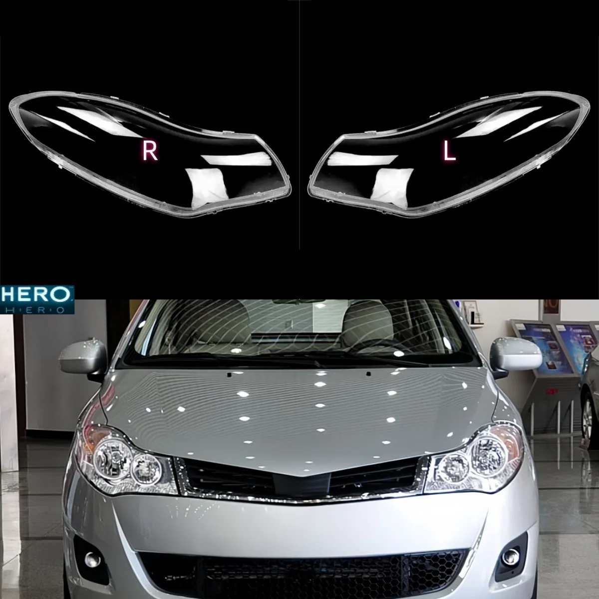 

Прозрачный чехол для передней фары Chery Fulwin 2 Sedan 2009 2010 2011 2012