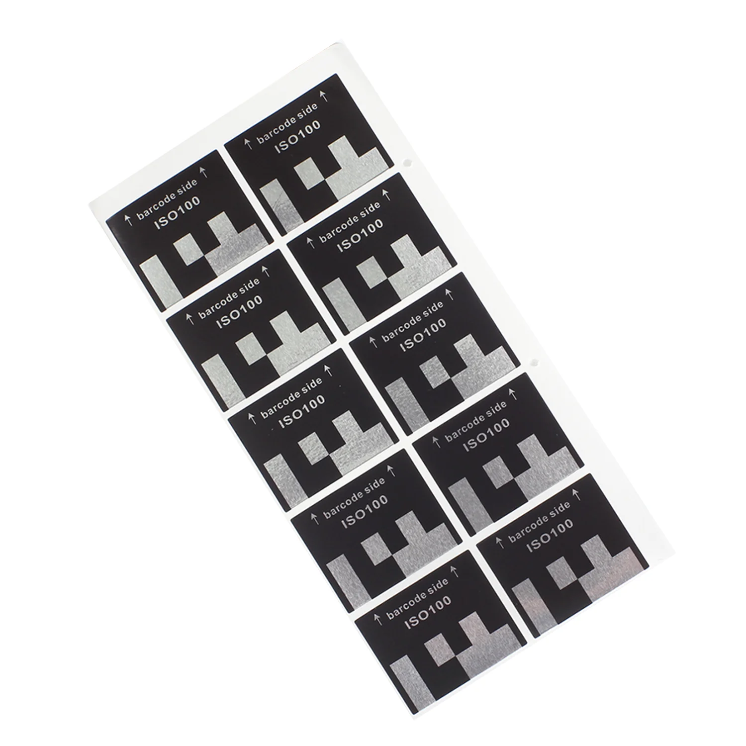 10 หน้า 135 35 มม.ฟิล์ม CASSETTE DX รหัสสติกเกอร์ ISO50 100 200 250 400 500 จํานวนมากป้ายฟิล์มมือม้วนอัตโนมัติ-ISO ตรวจพบ