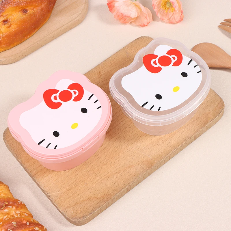 Cute Sanrio Hello Kittys Storage Box Cartoon Multipurpose Desktop Organizer Cosmetics Stationery Sorting Box 11.2*10.3*5.5cm