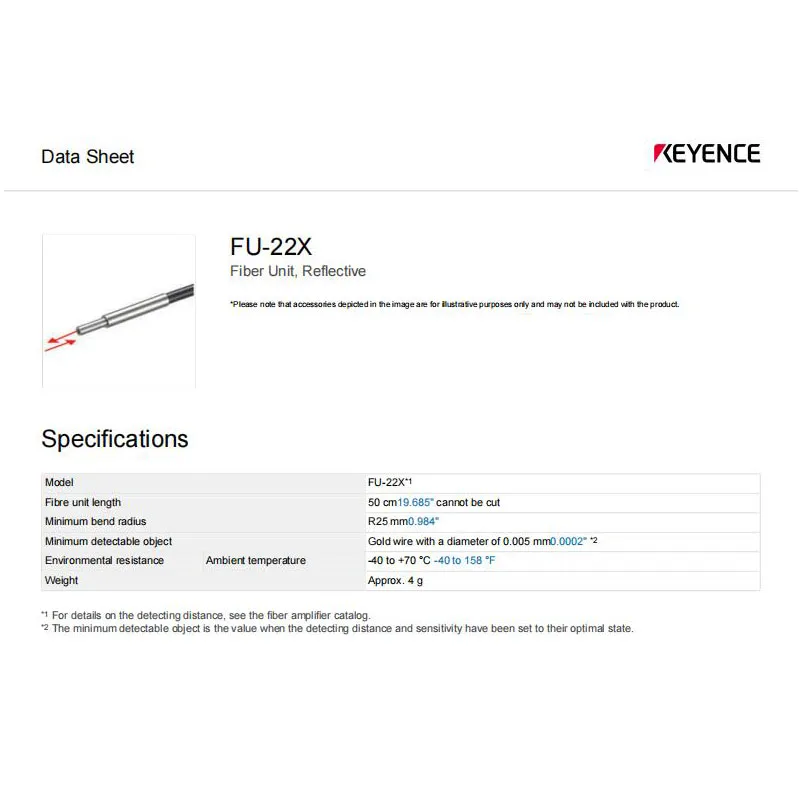 FU-22X مستشعر الألياف العاكسة متعدد النواة الأصلي الجديد KEYENCE