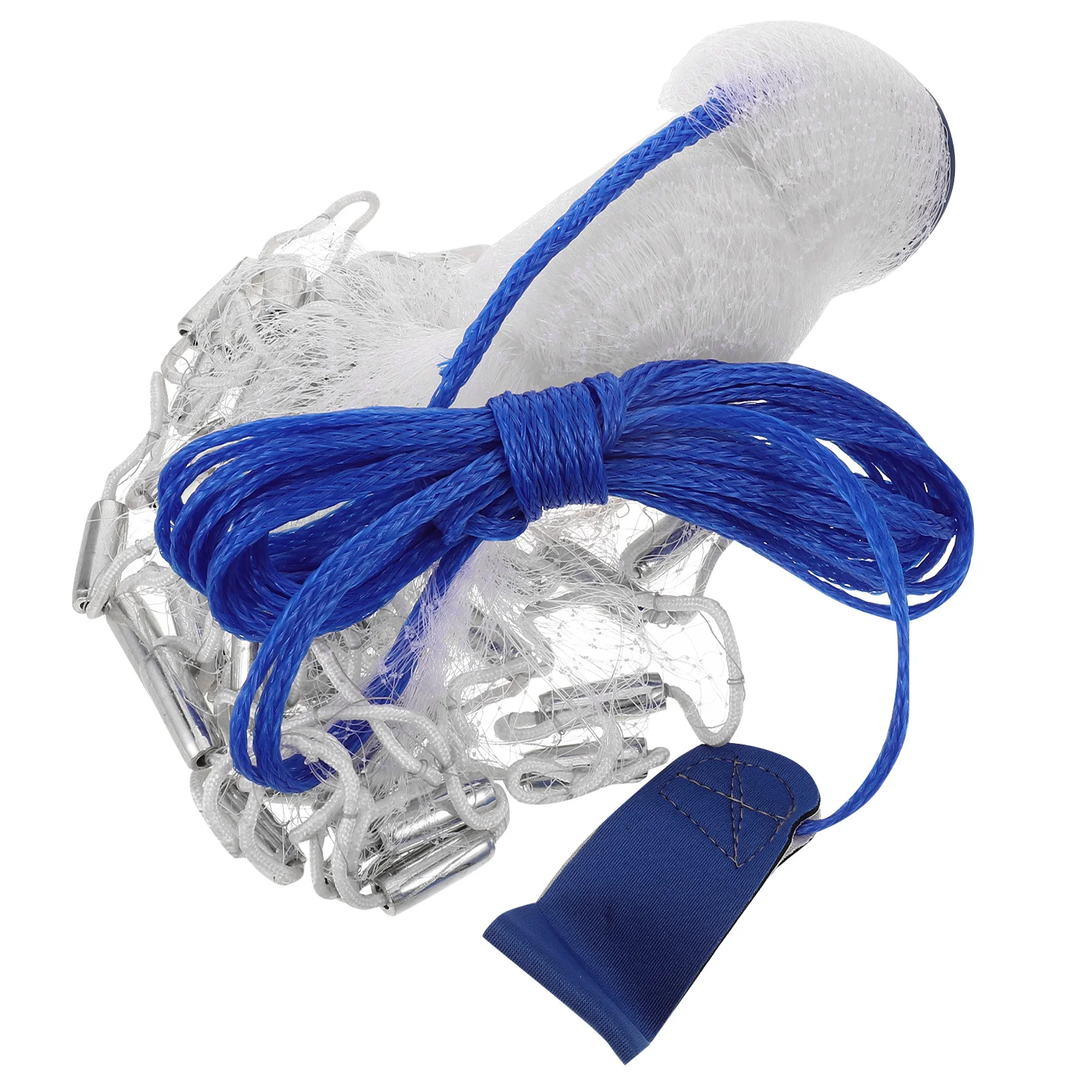 

1.2M Hand Throw Fishing Net Monofilament Design For Easy Casting Bait Fish In Lakes Rivers Coastal Waters Freshwater