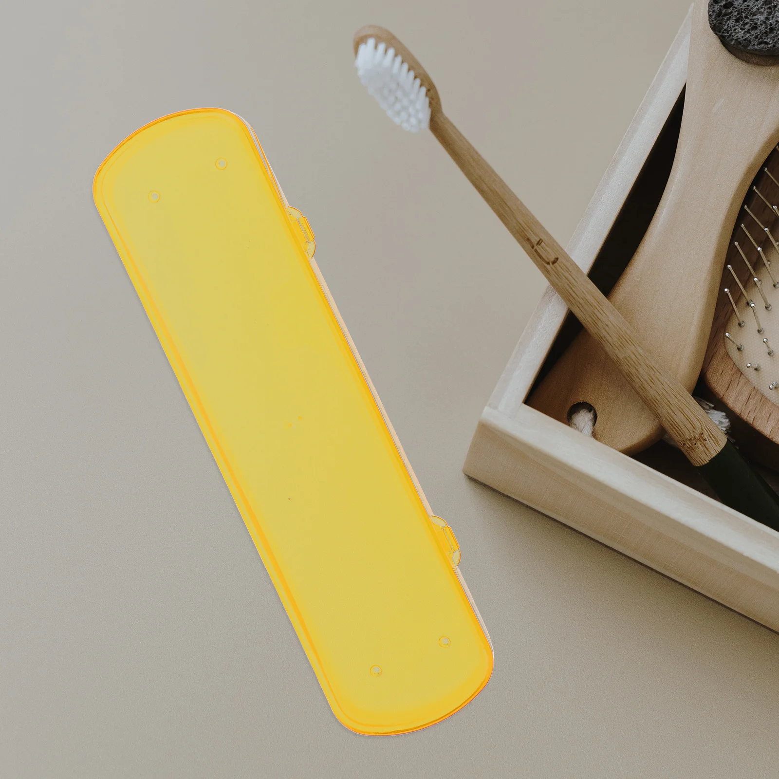 4pcs Toothbrush Box Travel Toothbrush Case Portable Business Organizer Storage Container For Camping Care