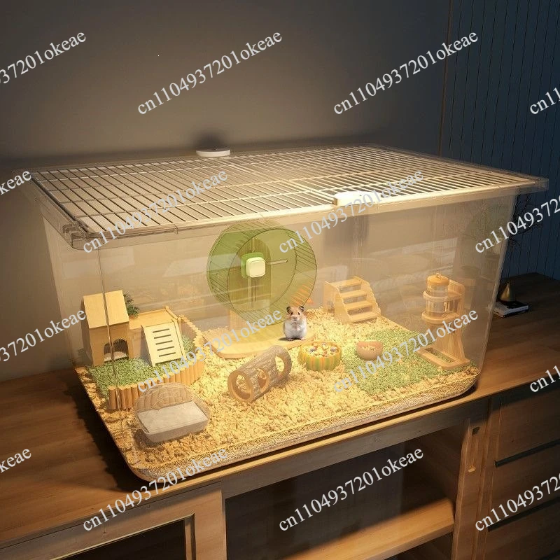 60cm Hamster Cage Extra Large Habitat for Hamsters Tall Deluxe Small Pet Villa Spacious Rodent Home