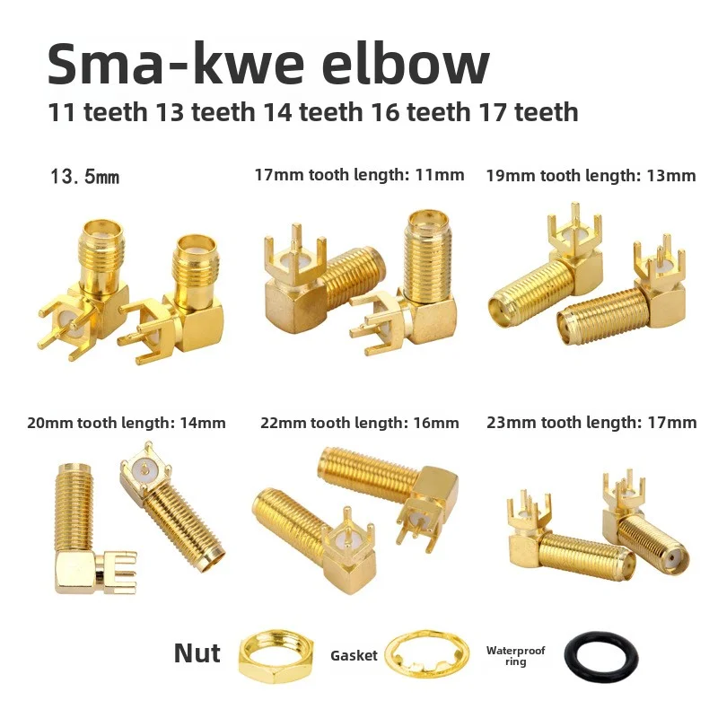 5Pcs Sma Female Thr… - image