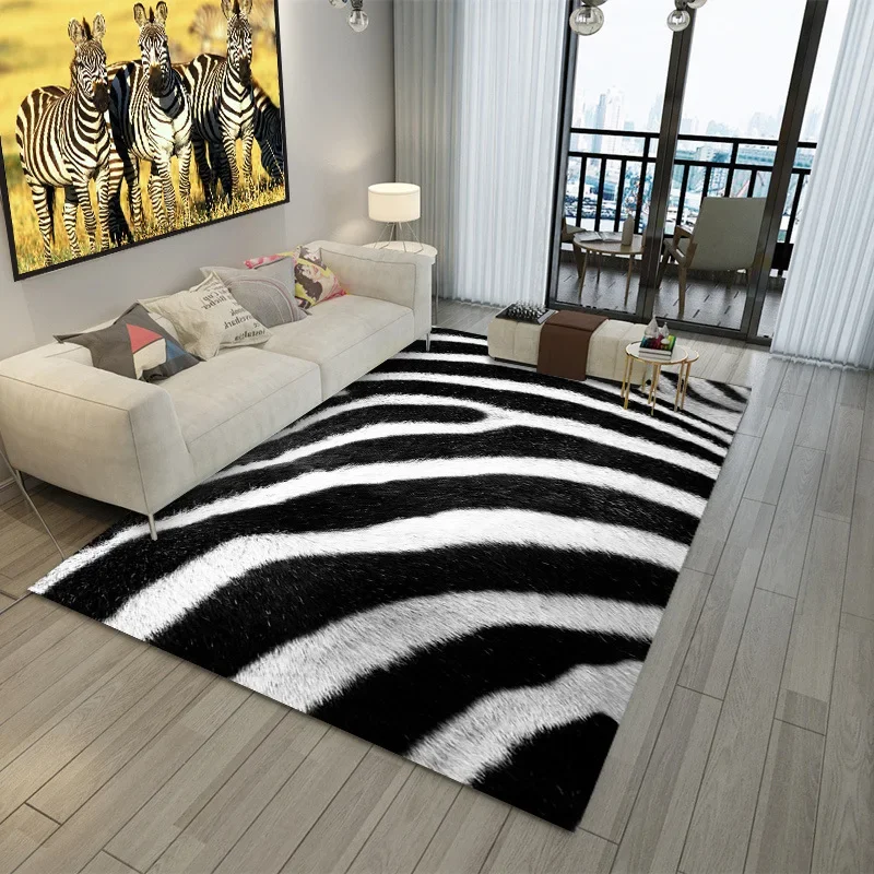 New 3D Animal Fur Area Carpet Cowhide/leopard Print Skin/Snake Skin/zebra Skin Rug and Carpets Living Room Bedroom Decor Rugs