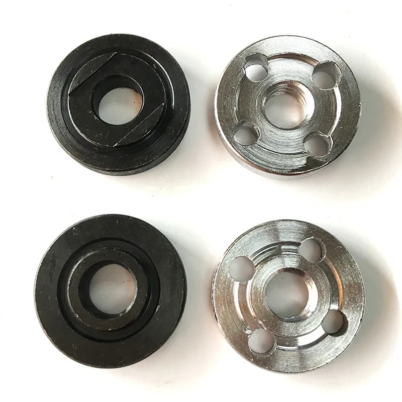 2pc/set Angle Grinder Flange Nut Disc Inner Outer Lock Cutting Power Tool Replacement Part for Aperture 16mm-20mm Circular Saw