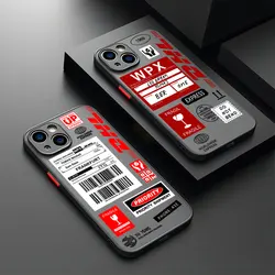 Hot Barcode Label D-DHL Phone Case For Samsung S24 S23 S22 S21 S20 S10 FE Note 20 10 Plus Ultra Lite 5G Matte Transparent Cover