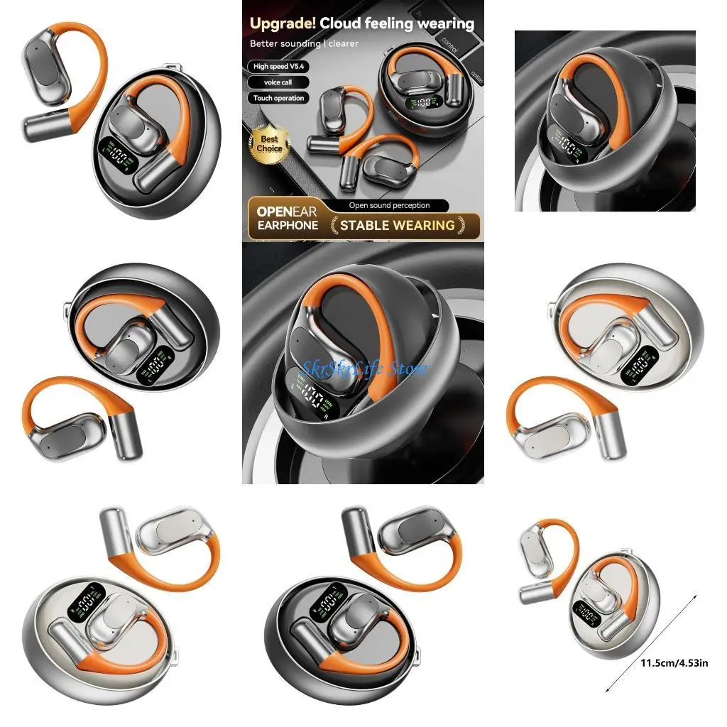 E65E M113 AI Translation Earbuds Bluetooth-compatible Earbuds Feature BLE5.4 Chip