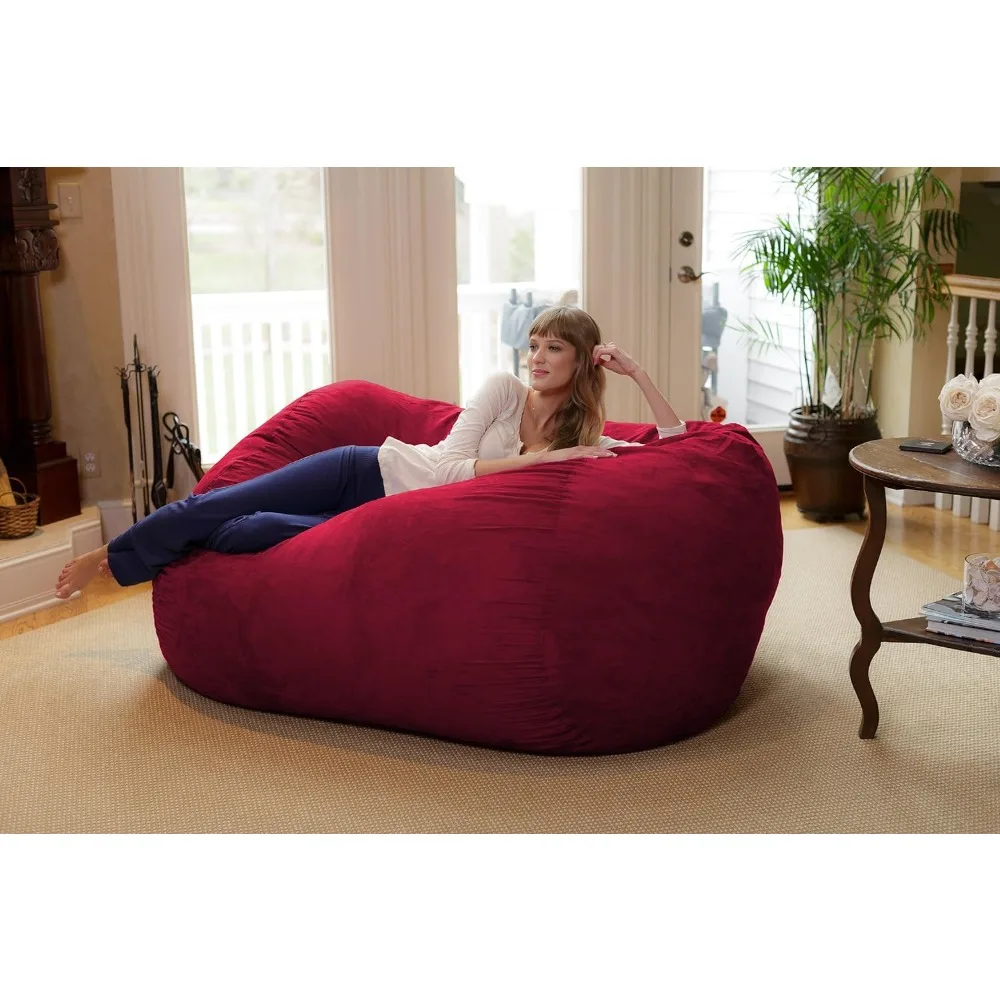 Chill Sack Bean Bag Chair: Huge 6' Memory Foam Furniture Bag and Large Lounger - Big Sofa with Soft Micro Fiber Cover