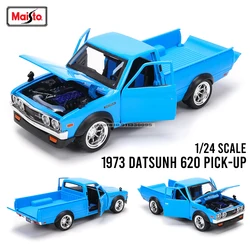 Maisto 1:24 1973 Datsun 620 Pick-up alloy car model die-casting static precision model collection gift toy tide play