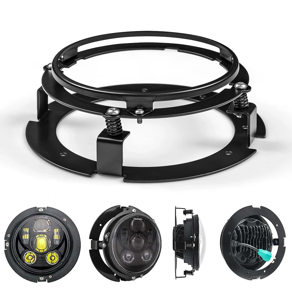 Motorcycle Auto Parts 5 3/4 5.75 Inch Mounting Bracket Holder Ring For 5.75 Round Led Headlight Headlamp Car Motorbike Housing