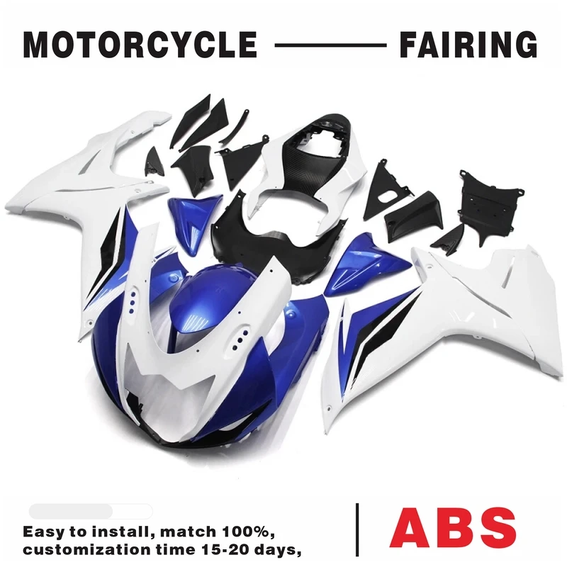 Blue White Fairings Kit ABS Injection Fit for 2011-2023 GSXR 600 GSXR750