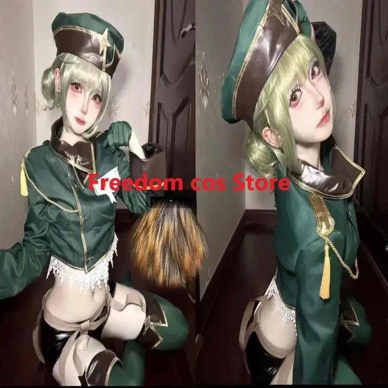 

Exciting anime about magical girls Araga Kiwi cosplay wig sexy combat outfit JK uniform;3'f,6;t.8'