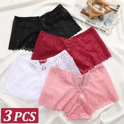 New Women Lace Boyshorts Sexy Underpants Low Rise Panties Ladies Fashion Floral Lace Underwear S-XL Girls Panty Intimates