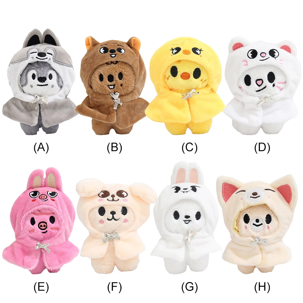 SKZ Seoul FM Live SKZOO Stray Kids Plush Toy 13cm Doll Cloak Fashion Keychain Fan Commemorative Item Children's Gift