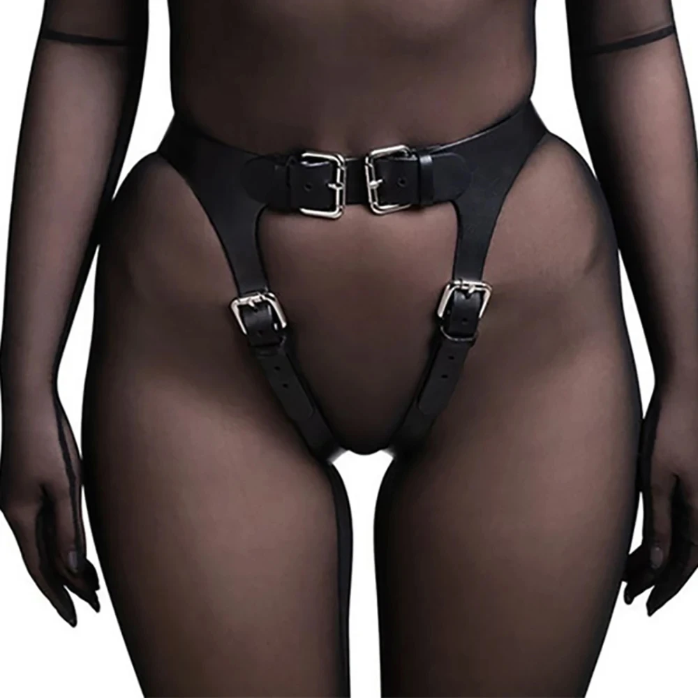 Arnés de cuerpo completo de cuero Sexy Bdsm, lencería Bondage, liguero, lencería de cuero, ropa gótica fetiche, atuendo de Festival Rave