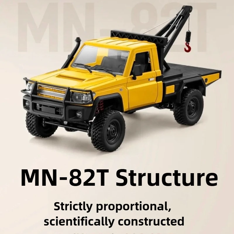 MN82T RC coche 1/12 4WD simulación profesional escalada vehículo de rescate 2,4G grúa de Control remoto eléctrico coche juguete para regalo LC79
