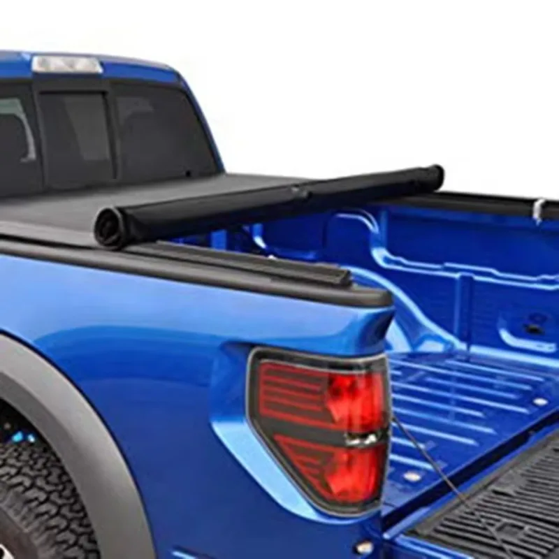 

AQTA Custom Soft vinyl Roll-up Cover for F150Maverick DodgeRam Frontier tundra tacoma Truck Bed Tonneau Covers