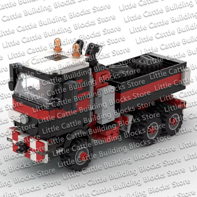 QWERT Speed Racing Car Model MOC Building Bricks 6x6 Ballast Tractor Modular Technology Children Holiday Gifts Assemble Toy Suit