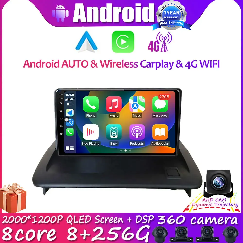 

Android 14 For VOLVO C30 S40 C70 2006-2012 Car Multimedia Player Radio Navi Stereo IPS 9 Inch Bluetooth WIFI 4G DSP DVR