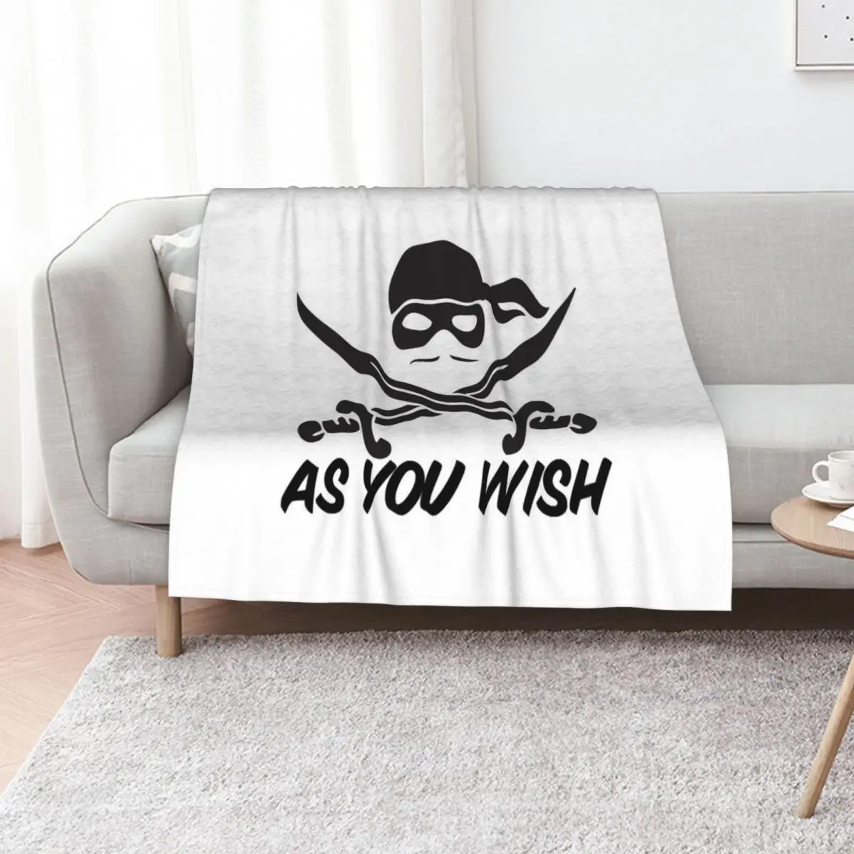 Dread Pirate Roberts As you Wish Throw Blanket Warm Comfortable Blanket Gift for Parents Friends