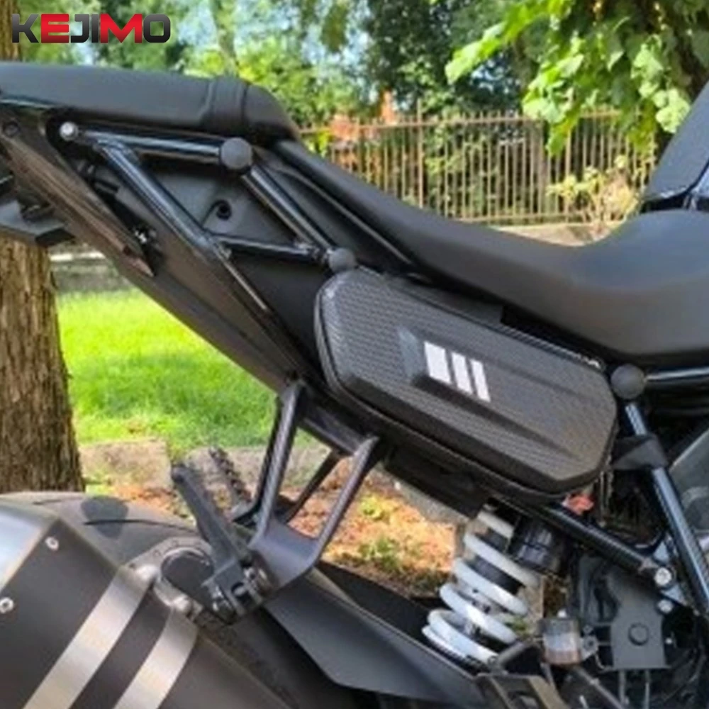 

FOR Trident 660 TIGER Tiger 800 Speed Street Triple 675 1050 Bonneville Motorcycle Frame Packages Hard Shell Side Box Tool Bag