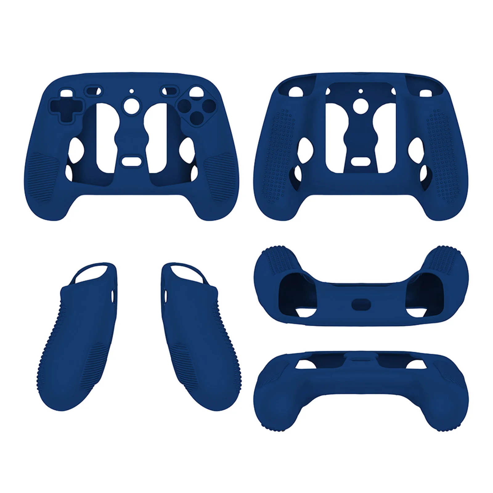 Anti-Slip Textured Grip Silicone Cover for Steam Controller 2 Drop-Resistant Sweat-Proof Precise Cutouts Skin