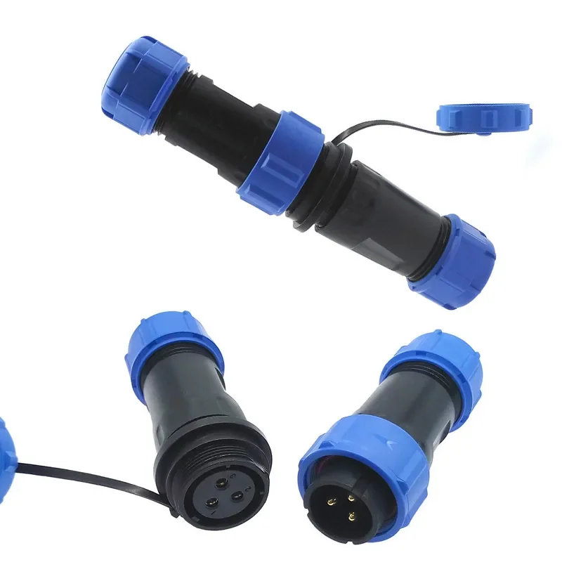 

5 Pairs SP2110 SP2111 Waterproof Connector Docking 2Pin 3pin 4pin 5pin 7pin 9pin 12pin IP68 Power Cable Connector SP21