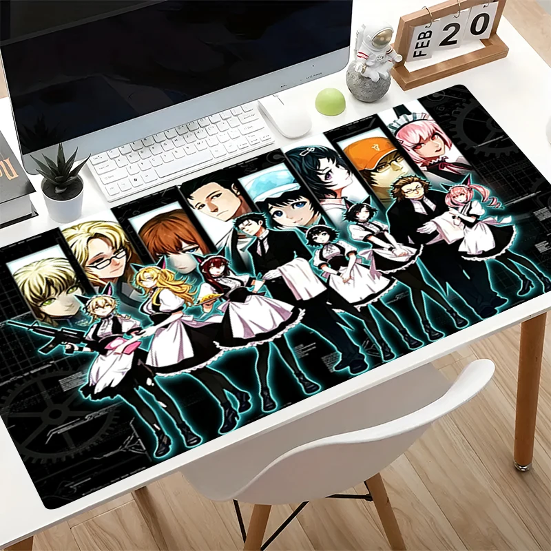 Mouse pad Professional E-sports Gamer Mouse Mat Steins Gate Anime Mousepad PC Gaming Extended Keyboard Desk Mat Notbook Mousepad
