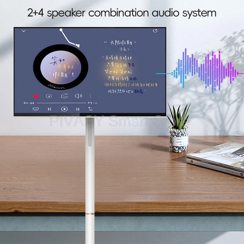 Smart TV de varios tamaños, pantalla táctil de alta batería, dispositivo Android 8 + 128G, Monitor móvil giratorio, vídeo interactivo de negocios en vivo