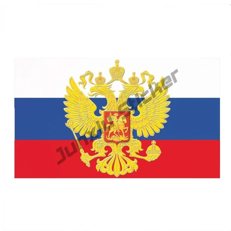 Personality Body Car Sticker Moto Russia Flag Decal Russia Country Code with Flag Car Sticker for Camper Cars Bumper Decor