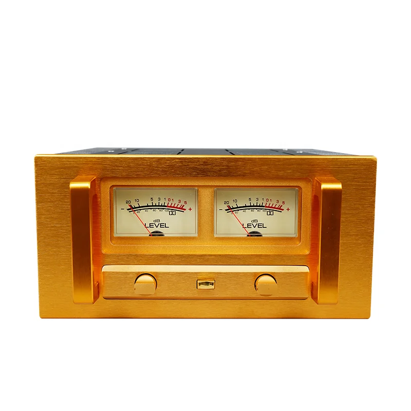 

BRZHIFI Original Design A15 Logo Printed Aluminium Electrical Enclosures Amplifier Class A Power Amp Chassis With Level Meter