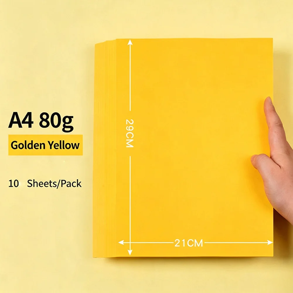 A4 Color Copy Paper 80gsm 210*297mm Single Color Printer Paper for Office Printing DIY Craft Origami Scrapbook Handmade Paper