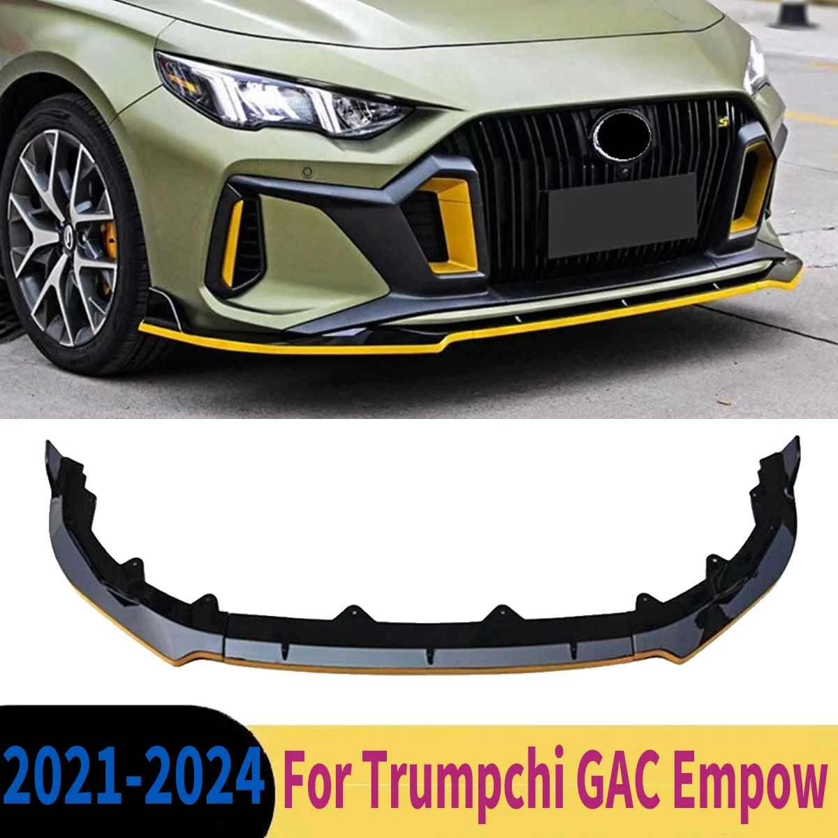 

Car Front Bumper Splitter Spoiler Lip Diffuser Auto Accessories For Trumpchi GAC Empow 2021 2022 2023 2024 Modification Exterior