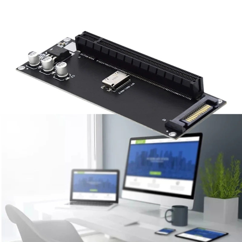 

SFF-8612 to PCIE X16 M.2 M-key to SFF-8611 Host Adapters for External Graphics