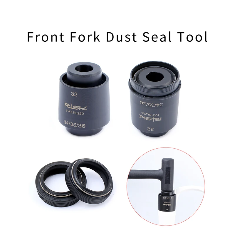 Risk Mountain Bicycle Front Fork Dust Seal Installation Tool Kit For 32/34/35/36/40mm Pipe Diameter Driver Tool bike tools