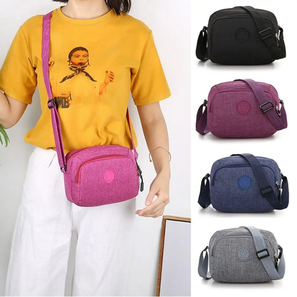 

New Nylon Crossbody Bag Multi-pocket Casual Handbag Messenger Bag Women Men
