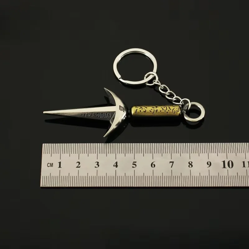 Arma de Naruto Namikaze Minato Ninja Kunai periférico de animé 9cm Metal Katana espada samurái modelo accesorios llaveros juguetes regalos