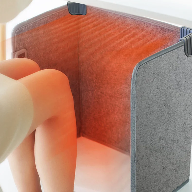 

Новый дизайн, индивидуальная зимняя подушка, складные обогреватели для ног, трехсекционная стерео обогревательная грелка для ног с электрическим подогревом