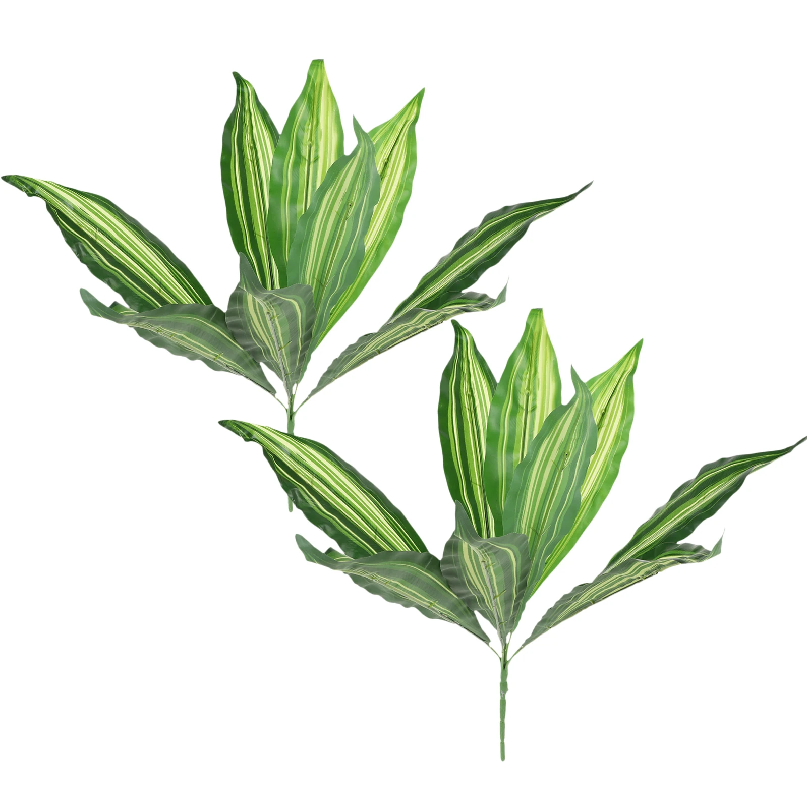 

2pcs Artificial Snake Plant Faux Sansevieria Green Leaf Decor Home Office Party Wedding Banquet Photo Props Outdoor Film
